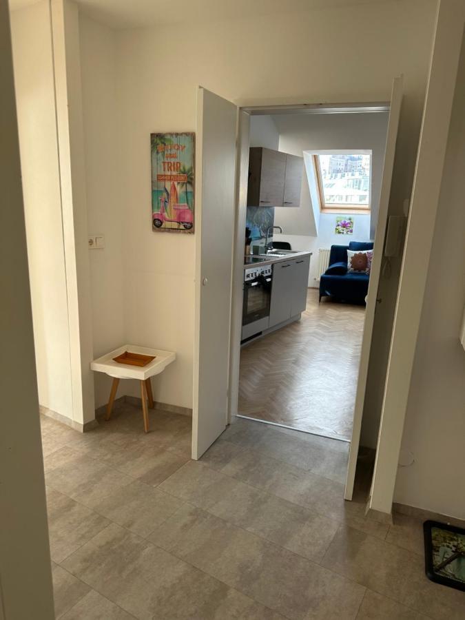 Klimatisiertes Dachgeschoss City Apartment In Zentrum Wiens Esterno foto